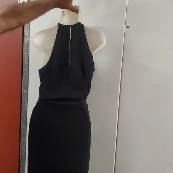 aritzia black tie dress Hyde Satin Midi Dress